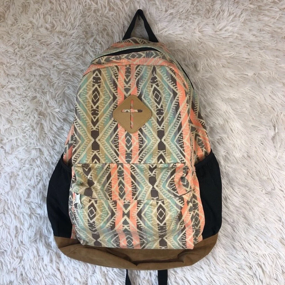 Girls Backpack Pink‎ Green Black Southwest Computer Pocket Lined Zip School Bag